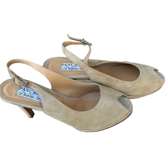 Pancaldi for Diane B. Suede Sling Back Size 9 - Picture 10 of 10